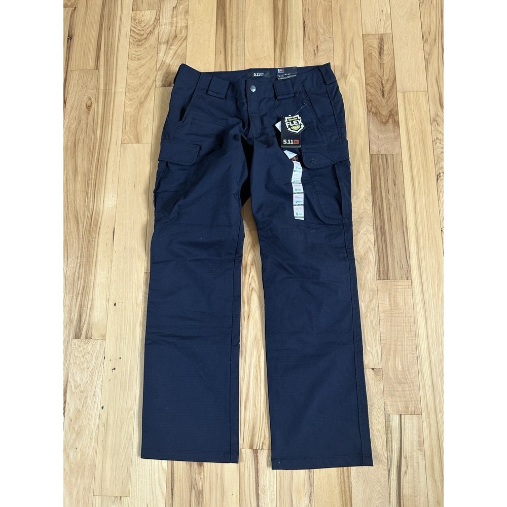 5.11 Tactical Pants Women's Size 12 Navy Stryke Pants Ripstop Cargo Pockets